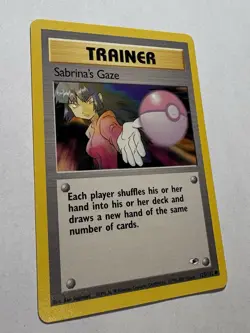Pokemon WOTC TCG Vintage Sabrina's Gaze 125/132 Gym Heroes Regular LP - Image 3