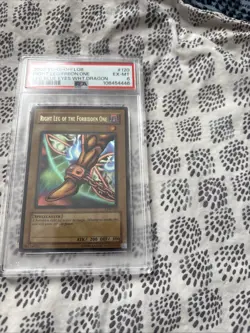 2002 YuGiOh Right Leg Of The Forbidden One Ultra Rare LOB-120 PSA 6 - Image 3