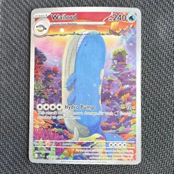 Pokemon Wailord Illustration Rare Holo Sv09 162/159 240 HP Hydro Pump - Image 1