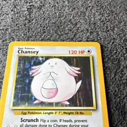 Pokemon TCG Chansey Base Set 3/102 Holo Rare 120 HP 80 1999 Wizards - Image 3