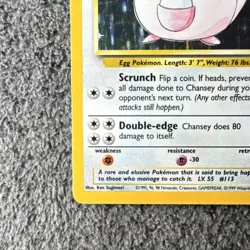 Pokemon TCG Chansey Base Set 3/102 Holo Rare 120 HP 80 1999 Wizards - Image 5