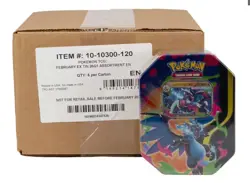 Pokemon Mega Charizard Tin - Set of 6 Tins - Factory Sealed Charizard X and Y - Image 2