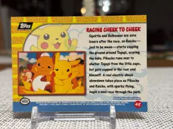 1999 Pokemon The First Movie #48 Pikachu's Vacation (Cheek to Cheek) Black NM - Image 2