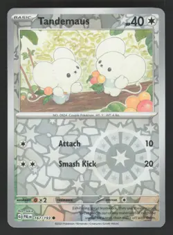 Tandemaus 167/193 Reverse Holo Pokemon TCG Paldea Evolved NM - Image 1