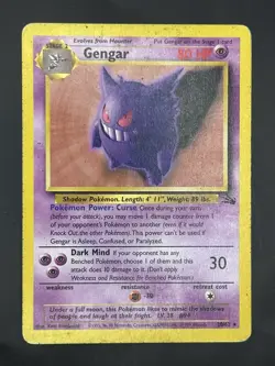 Gengar - 20/62 Pokemon Fossil - WOTC Regular HP - Image 1
