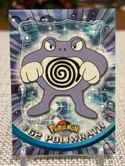 1999 Topps Pokemon #62 Poliwrath (TV Animation Series 1) 3rd Print Green Logo NM - Image 1