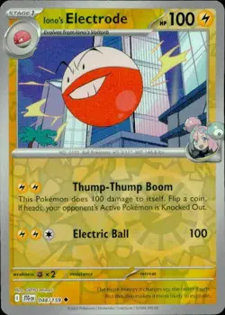 Iono's Electrode 048/159 Uncommon Journey Together Reverse Holo NM - Image 1