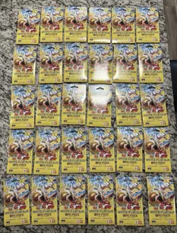 Lot Of 30 NEW One Piece OP15 Adventure on Kami's Island Sleeved Booster Packs - Image 1