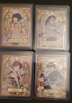 Kayou Naruto English Series 2 Lot 4 Cards Hinata Neji Gaara Lee SP Set - Image 1