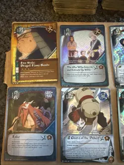 Naruto TCG Anime Card Lot Vintage 2002 Played Condition 1st Edition 240 Cards - Image 2
