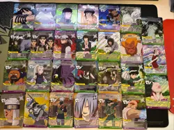 Naruto Mythos TCG 1st Edition - Common and Uncommon Foil Bundle - 27 Cards - Image 1