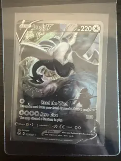 Lugia V Alt Art 186/195 Sword & Shield Silver Tempest Holo Card LP Pokemon TCG - Image 1