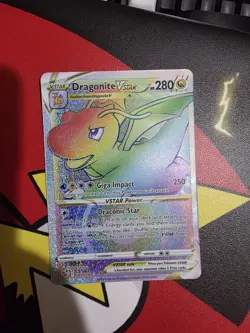 Pokemon Dragonite VSTAR 081/078 GO Secret Rare Holo 280 HP Giga Impact Card - Image 1
