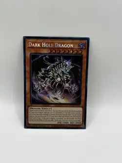YuGiOh! Dark Hole Dragon MP24-EN117 Prismatic Secret Rare 1st Edition Near Mint - Image 1