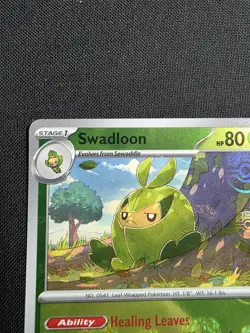 Swadloon Master Ball Pattern Holo Card 002/086 White Flare - Image 2