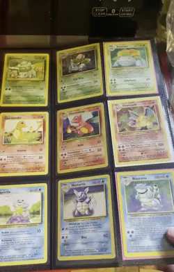 Wizards Vintage Pokemon & Yu-Gi-Oh! Cards Base Set Charizard Blue-Eyes - Image 2