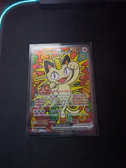 Meowth Ex 121/088 Me03 Perfect Order Holo (SIR) Pokemon Card - Image 1
