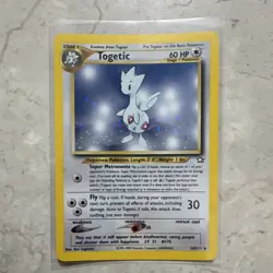 Pokemon TCG Togetic Neo Genesis Holo Rare 16/111 60 HP Unlimited Card 2000 - Image 1