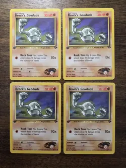 Brock's Geodude #68 1st Edition Gym Challenge LP (SINGLE CARD) - Image 1