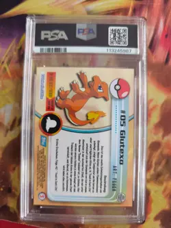 Pokemon Card Glutexo Charmeleon Topps Blue Logo 1999 Deutsch PSA 9 - Image 5