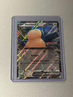 Pokemon TCG Snorlax ex 076/131 Prismatic Evolutions Stamp Stamped Promo Card -NM - Image 1