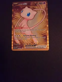 Mew Ex 151 UPC Gold Metal Card NM+ - Image 5
