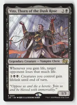 Vito, Thorn of the Dusk Rose (Anime) 71 Foundations Jumpstart MTG NM - Image 1