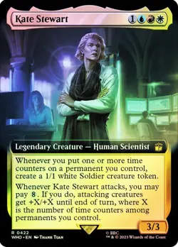 Kate Stewart Foil Extended Art Doctor Who Commander NM MTG - Image 1