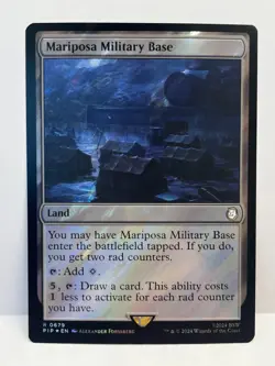 Mariposa Military Base - MTG PIP 0679 (SURGE FOIL) - NM Pack Fresh - Fallout - Image 1