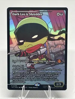 Dark Leo & Shredder (Showcase) Teenage Mutant Ninja Turtles Foil - Image 1