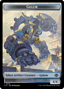 x1 Golem LCI TOKEN MTG 13 TOKEN M/NM 1x - Image 1