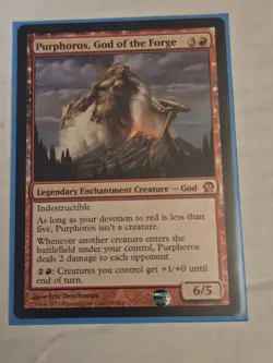 MTG Purphoros, God of the Forge: Theros #135 – NM-MT - Image 3