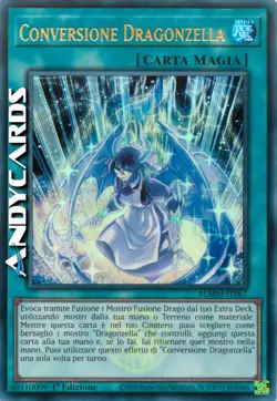 Prevendita CONVERSIONE DRAGONZELLA • Ultra R Emblema • BLMM IT067 • 1Ed • Yugioh - Image 1
