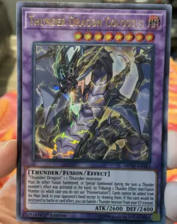 Thunder Dragon Colossus OP10-en001 Ultimate Rare Yugioh NM - Image 1