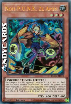 Prevendita NOH-P.U.N.K. ZE AMIN • Ultra R Emblema • BLMM IT073 • 1Ed • Yugioh! - Image 1