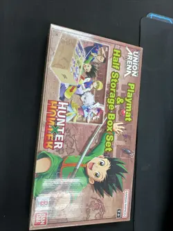 Bandai - Union Arena: Hunter X Hunter Playmat & Half Storage Box New Sealed! - Image 1