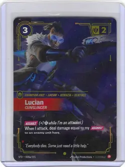 Lucian - Gunslinger (Alternate Art) 028a/221 Spiritforged Riftbound English NM - Image 1