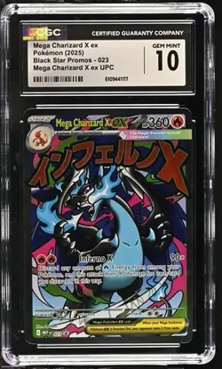 MEGA Charizard X ex UPC - CGC Gem Mint 10 - 023 - Image 1
