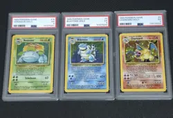 Charizard Blastoise Venusaur Base Set Unlimited PSA 5 Set (Pokemon TCG, 1999) - Image 1