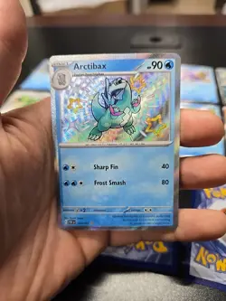 Lot Of 15 Paldean Fates Baby Shiny Pokemon Cards Luxio Ralts Abra - Image 5