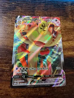 Meowth VMAX SWSH005 SWSH: Sword & Shield Promo Cards Holo LP - Image 1