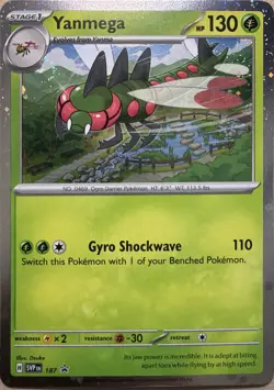 Yanmega - (Cosmos Holo) Holo Promo SV: Scarlet & Violet Promo Cards 187 NM - Image 1