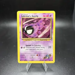 Vintage Card Pokemon Gym Heroes 93/132 Sabrina's Gastly NM/LP -j - Image 1