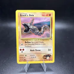 Brock's Onix 69/132 Gym Heroes Series Common Basic Pokemon Card WOTC 2000 NM -j - Image 1