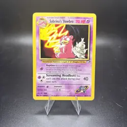 Pokemon Card - Sabrina's Slowbro Gym Heroes 60/132 Uncommon NM -c - Image 1