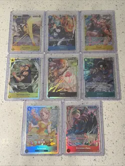 One Piece Card Game OP-15 Adventure on Kami’s Island Lot Of 8 Borsalino, Nami, - Image 1