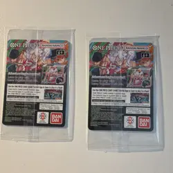 Bandai Namco One Piece Card Game US Voyage Monkey D. Luffy Promo Cards 2 Cards - Image 2