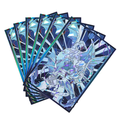 YuGiOh! white dragon HOLO Konami Character TCG Trading Card Sleeves Holo 50Pcs - Image 1