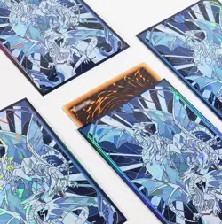 YuGiOh! white dragon HOLO Konami Character TCG Trading Card Sleeves Holo 50Pcs - Image 3