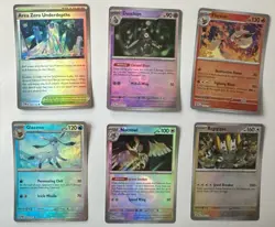 Pokemon Rev Holo Lot Prismatic Evolutions Glaceon Flareon + 4 Cards Poke Ball - Image 1